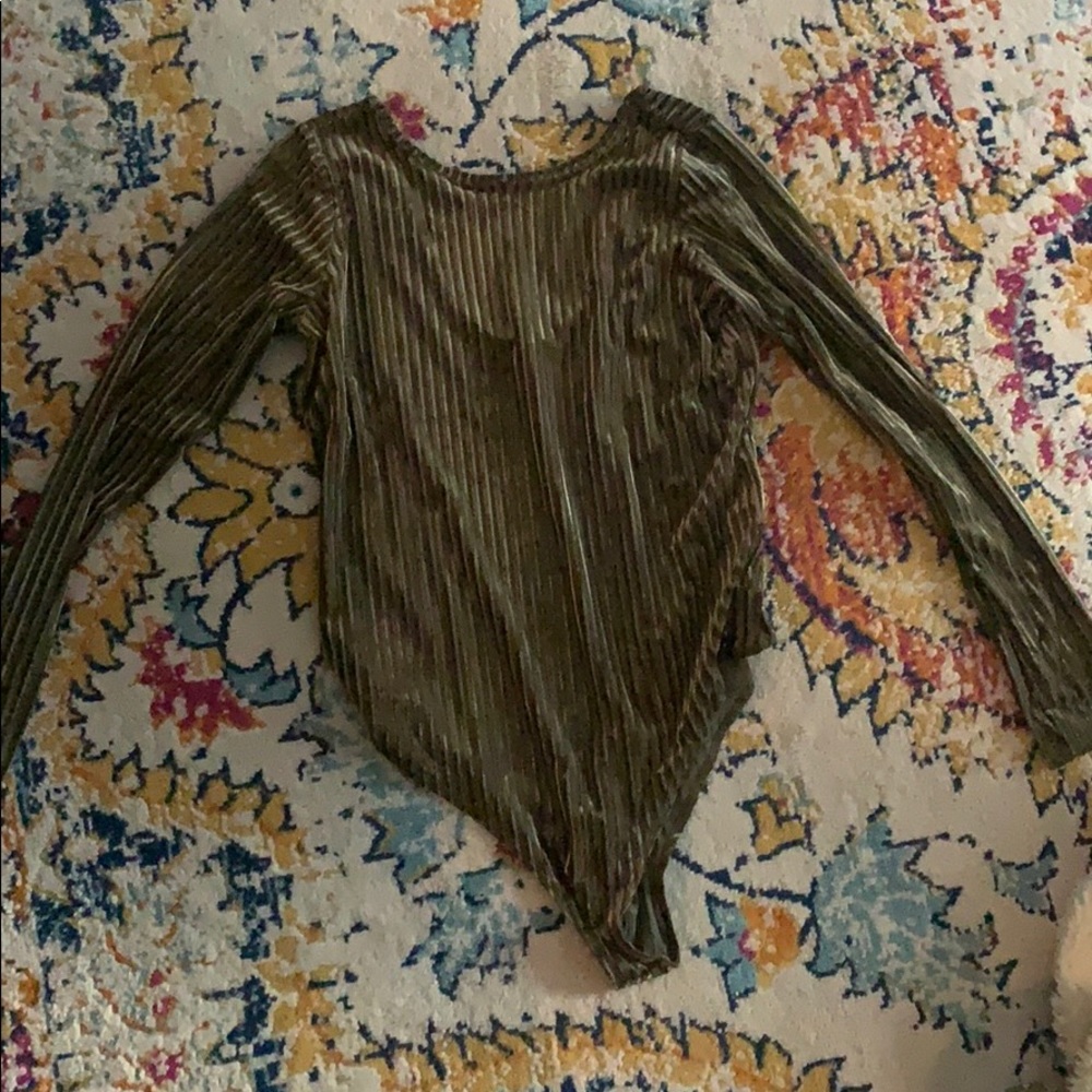 Green Velvet Bodysuit